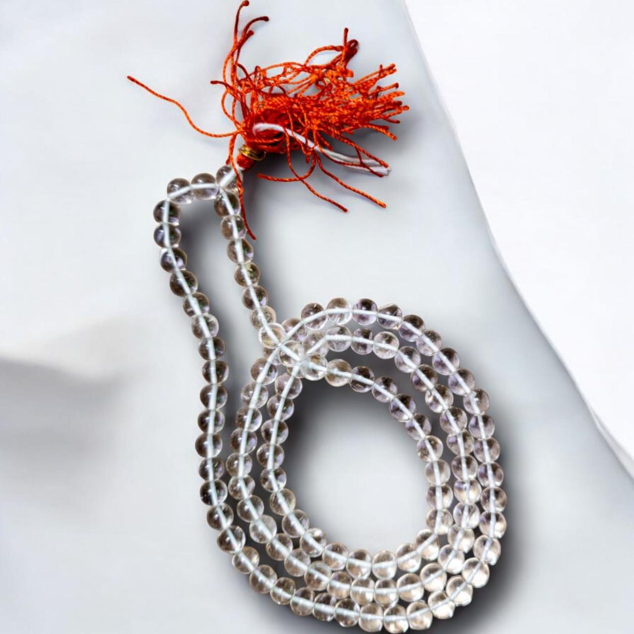 Clear Quartz Japa Mala